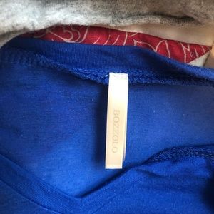 Cobalt Blue Bozzolo Oversized Pocket Tee